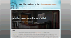 Desktop Screenshot of ancillapartners.com