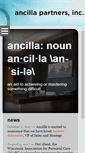 Mobile Screenshot of ancillapartners.com